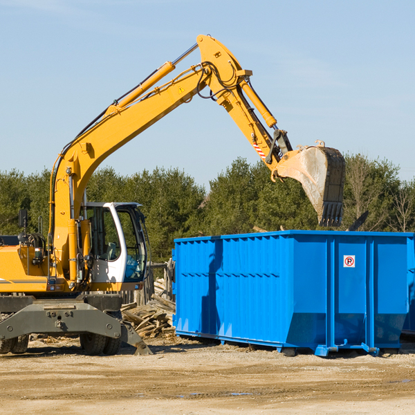 are there any restrictions on where a residential dumpster can be placed in Swarthmore